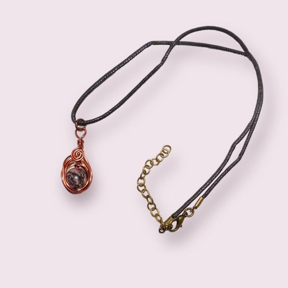 Copper Rhodonite Necklace - Picture 5 of 5